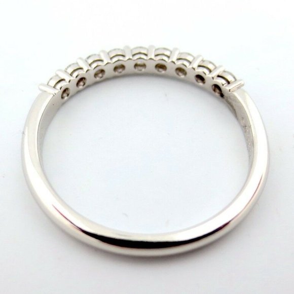 PLATINUM .27 DIAMOND 2.2MM SHARED ETERNITY WEDDING - Picture 3 of 6